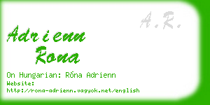 adrienn rona business card